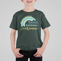 Down Syndrome Awareness T Shirt For Kid Imagine A Rainbow With An Extra Color
