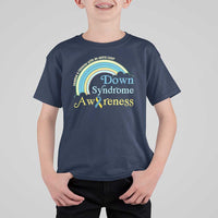 Down Syndrome Awareness T Shirt For Kid Imagine A Rainbow With An Extra Color