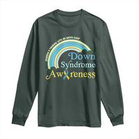 Down Syndrome Awareness Long Sleeve Shirt Imagine A Rainbow With An Extra Color