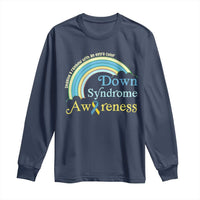 Down Syndrome Awareness Long Sleeve Shirt Imagine A Rainbow With An Extra Color