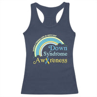 Down Syndrome Awareness Racerback Tank Top Imagine A Rainbow With An Extra Color