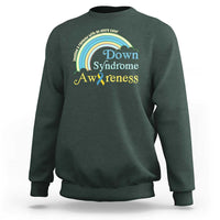 Down Syndrome Awareness Sweatshirt Imagine A Rainbow With An Extra Color