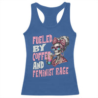 Fueled By Coffee And Feminist Rage Racerback Tank Top Feminism Coffee Lovers