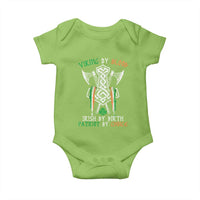Viking By Blood Irish By Birth Patriot By Choice Baby Onesie Irish Viking Axes Celtic Knot