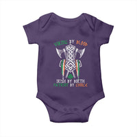 Viking By Blood Irish By Birth Patriot By Choice Baby Onesie Irish Viking Axes Celtic Knot
