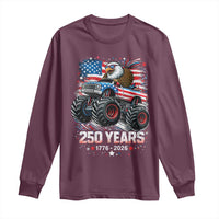 USA 250th Anniversary 250 Years 1776 2026 Monster Truck Eagle Long Sleeve Shirt