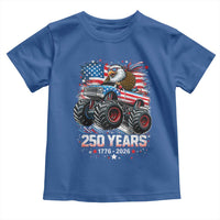 USA 250th Anniversary 250 Years 1776 2026 Monster Truck Eagle Toddler T Shirt