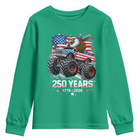 USA 250th Anniversary 250 Years 1776 2026 Monster Truck Eagle Youth Sweatshirt