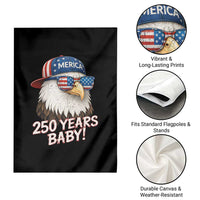250th Anniversary USA 250 Years Baby Bald Eagle Garden Flag