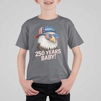250th Anniversary USA 250 Years Baby Bald Eagle T Shirt For Kid