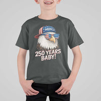 250th Anniversary USA 250 Years Baby Bald Eagle T Shirt For Kid