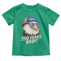 250th Anniversary USA 250 Years Baby Bald Eagle Toddler T Shirt