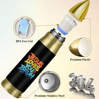 Jesus Loves You Bruh Bullet Tumbler Funny Christian Believer Faith God Retro Religious