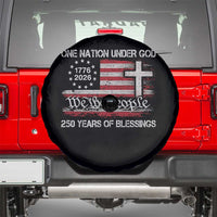 One Nation Under God 250 Years Of Blessing Spare Tire Cover 250th Faith Anniversary USA