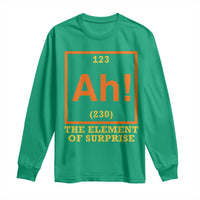 Ah The Element Of Surprise Long Sleeve Shirt Chemistry Science Humor Retro Periodic Table
