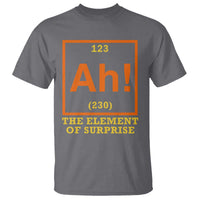 Ah The Element Of Surprise T Shirt Chemistry Science Humor Retro Periodic Table