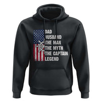 Funny Boat Captain Hoodie Dad Husband The Man The Myth The Captain Legend