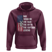 Funny Boat Captain Hoodie Dad Husband The Man The Myth The Captain Legend