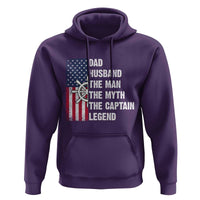 Funny Boat Captain Hoodie Dad Husband The Man The Myth The Captain Legend