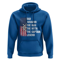 Funny Boat Captain Hoodie Dad Husband The Man The Myth The Captain Legend