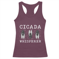 Funny Cicada Whisperer Racerback Tank Top Periodical Cicada Swarm
