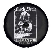 Black Death European Tour Spare Tire Cover Plague Rat Medieval History Skull Gothic - Wonder Print Shop