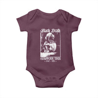 Black Death European Tour Baby Onesie Plague Rat Medieval History Skull Gothic - Wonder Print Shop