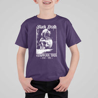 Black Death European Tour T Shirt For Kid Plague Rat Medieval History Skull Gothic - Wonder Print Shop