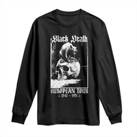 Black Death European Tour Long Sleeve Shirt Plague Rat Medieval History Skull Gothic - Wonder Print Shop