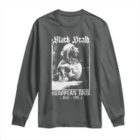 Black Death European Tour Long Sleeve Shirt Plague Rat Medieval History Skull Gothic - Wonder Print Shop