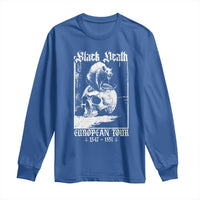 Black Death European Tour Long Sleeve Shirt Plague Rat Medieval History Skull Gothic - Wonder Print Shop