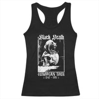 Black Death European Tour Racerback Tank Top Plague Rat Medieval History Skull Gothic - Wonder Print Shop