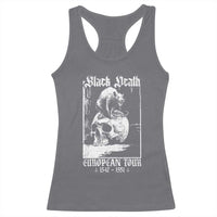 Black Death European Tour Racerback Tank Top Plague Rat Medieval History Skull Gothic - Wonder Print Shop