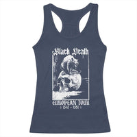 Black Death European Tour Racerback Tank Top Plague Rat Medieval History Skull Gothic - Wonder Print Shop