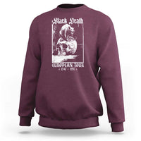 Black Death European Tour Sweatshirt Plague Rat Medieval History Skull Gothic - Wonder Print Shop