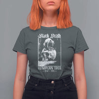 Black Death European Tour T Shirt For Women Plague Rat Medieval History Skull Gothic - Wonder Print Shop