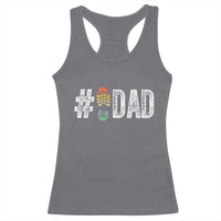 Funny Number Stepdad Bonus Dad Father's Day Racerback Tank Top