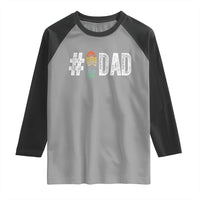 Funny Number Stepdad Bonus Dad Father's Day Raglan Shirt