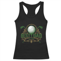 Funny Golfing Dad Racerback Tank Top Best Dad By Par Fathers Day