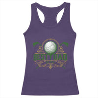 Funny Golfing Dad Racerback Tank Top Best Dad By Par Fathers Day
