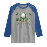 Funny Golfing Dad Raglan Shirt Best Dad By Par Fathers Day
