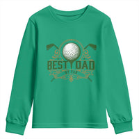 Funny Golfing Dad Youth Sweatshirt Best Dad By Par Fathers Day