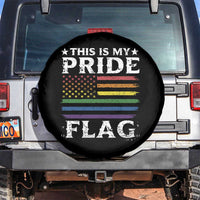 Funny LGBTQ This Is My Pride Flag Spare Tire Cover Rainbow American Flag - Wonder Print Shop
