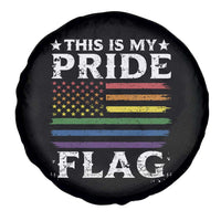 Funny LGBTQ This Is My Pride Flag Spare Tire Cover Rainbow American Flag - Wonder Print Shop
