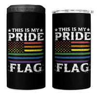 Funny LGBTQ This Is My Pride Flag 4 in 1 Can Cooler Tumbler Rainbow American Flag - Wonder Print Shop