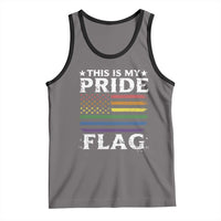 Funny LGBTQ This Is My Pride Flag Tank Top Rainbow American Flag - Wonder Print Shop