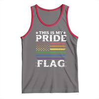 Funny LGBTQ This Is My Pride Flag Tank Top Rainbow American Flag - Wonder Print Shop