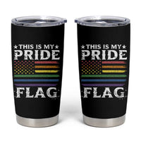 Funny LGBTQ This Is My Pride Flag Tumbler Cup Rainbow American Flag - Wonder Print Shop