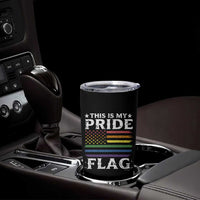 Funny LGBTQ This Is My Pride Flag Tumbler Cup Rainbow American Flag - Wonder Print Shop