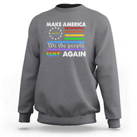 Funny Make America Gay Again 8647 Sweatshirt Rainbow Betsy Ross Flag - Wonder Print Shop